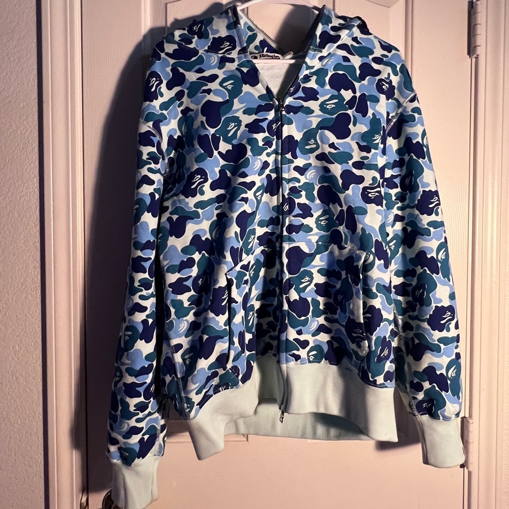 Bape Shark Full Zip Hoodie, Size Small